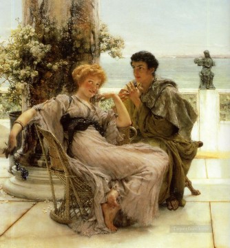 プロポーズを求めるロマンチックなサー・ローレンス・アルマ・タデマ Oil Paintings